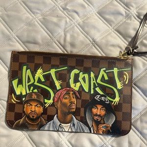 Custom Handpainted Louis Vuitton Neverful Pochette